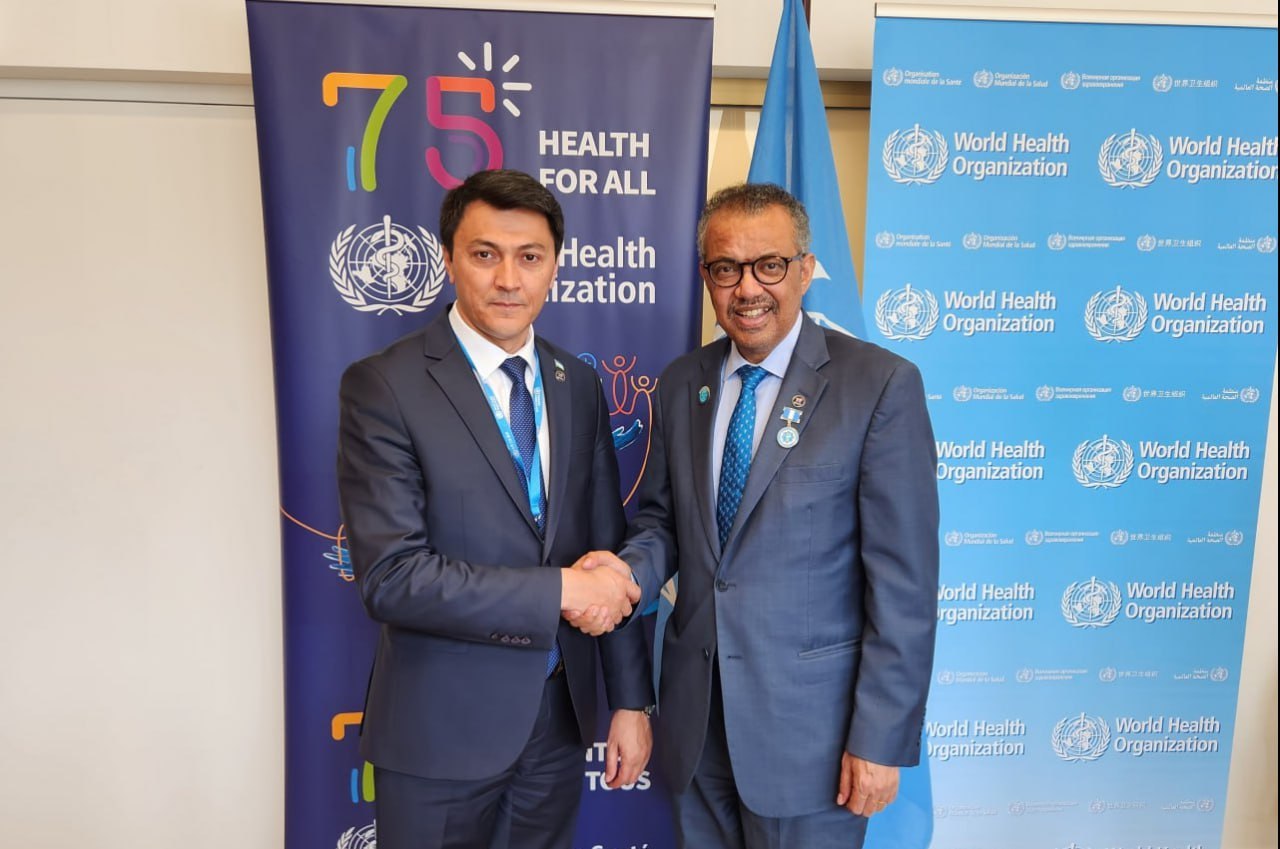 Глава ВОЗ Тедрос Гебрейесус стал «Отличником здравоохранения Узбекистана» 