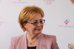 Брифинг Министра Вероники Скворцовой по завершении заседания президиума Совета при Президенте Российской Федерации по стратегическому развитию и приоритетным проектам под председательством Дмитрия Медведева